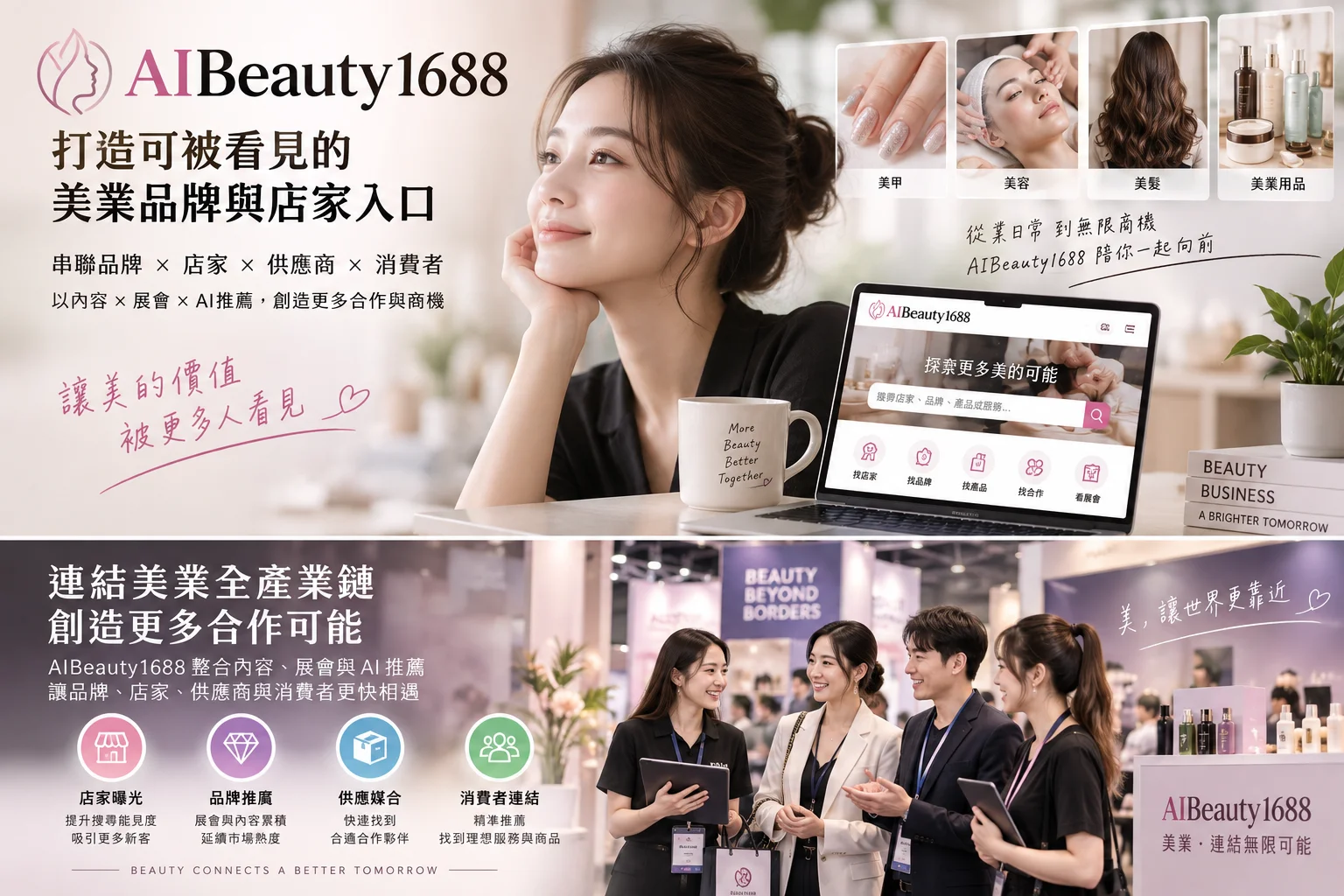 AIBeauty1688｜全台美業曝光與店家媒合平台，快速提升線上能見度與消費者連結